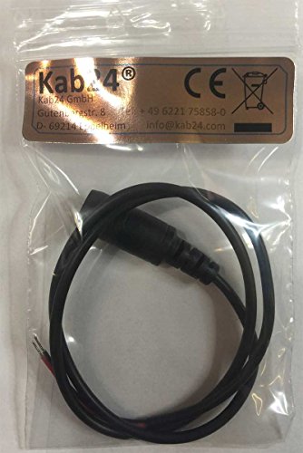 Kab24® Netzteilkabel 45cm DC Hohlbuchse gerade 5,5mm x 2,1mm auf offenes Ende - 3
