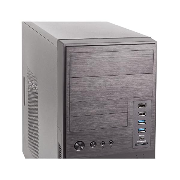 UNYKAch Caviar 6K PRO Torre Negro - Caja de ordenador (Torre, PC, Metal,SGCC, Negro, Micro ATX, 14 cm) - Image 4