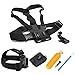 Price comparison product image SHOOT 4in1 Sports Action Camera Accessories Kit for GoPro Hero 7 Hero (2018)/6/5/4/3 SJCAM SJ4000 SJ5000 SJ6000 APEMAN AKASO EK7000 Cameras Head Strap + Chest Strap + Floating Grip + Pouch