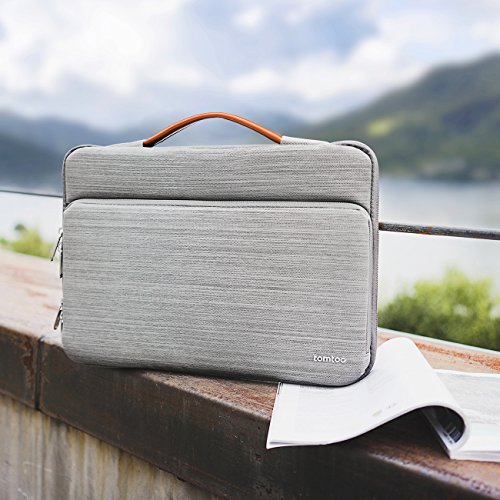 Tomtoc Microsoft Surface Pro 4/3/2/1 Schutzhülle Schutztasche tragbare Tasche für die meisten 11.6 Zoll Laptops Ultrabooks Netbooks Tablets, spritzwassergeschützt, Grau - 8