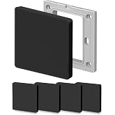 Blind Wall Plate, Recessed Blind Cover, 8.6 X 8.6 Cm Plastic Screwless Single Gang Socket Cover For Unused Sockets or Switche