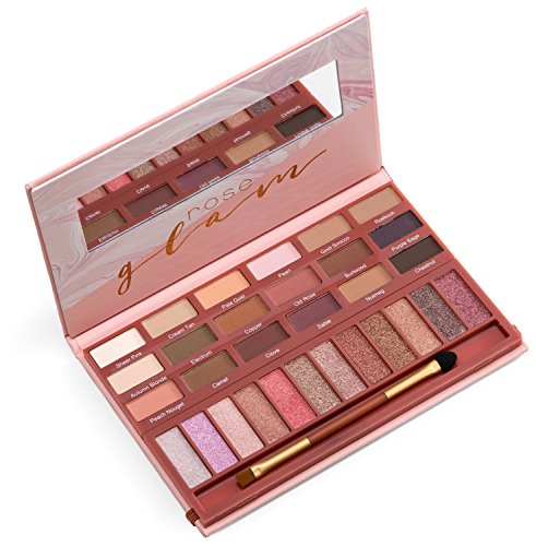 youstar ROSE GLAM Eyeshadow Palette, 18 matte Eyeshadows & 12 shimmer Eyeshadows