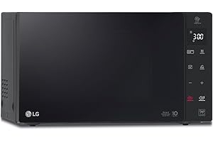 LG MH7235GPS - Microondas con Grill 2 en 1, 32L, Smart Inverter 1200 W, Panel Táctil y Giratorio, Cocina Rápida y Uniforme, Display LED, Easy Clan, Ahorro Energético, Negro