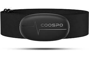 COOSPO H6 Banda de Frecuencia Cardiaca Bluetooth 4.0 Ant+ Monitor Sensor de Frecuencia Cardíaca Compatible con CoospoRide, Wa