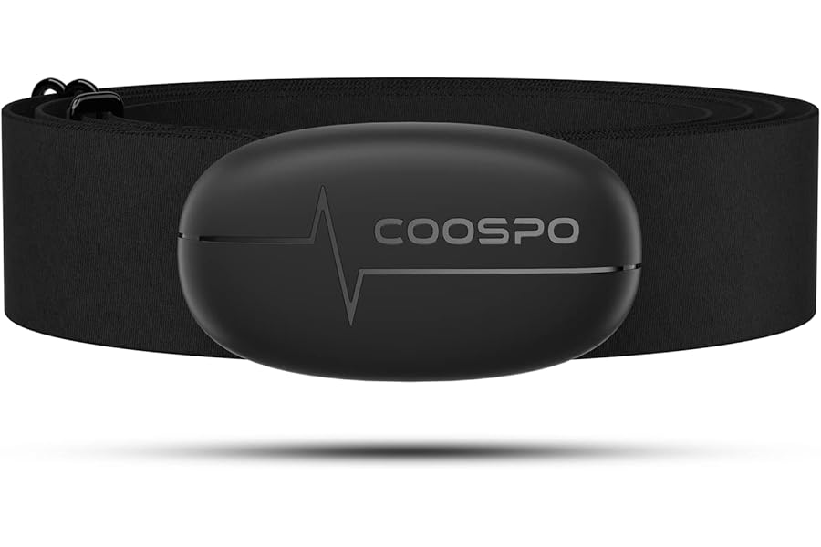 COOSPO H6 Heart Rate Monitor Chest Strap,Bluetooth ANT+ HRM,for Running Cycling Gym Sports