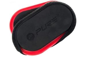 PURE2IMPROVE Pure 2 Improve Unisex's Slide 2 Piece Pads, Black/Red, One Size