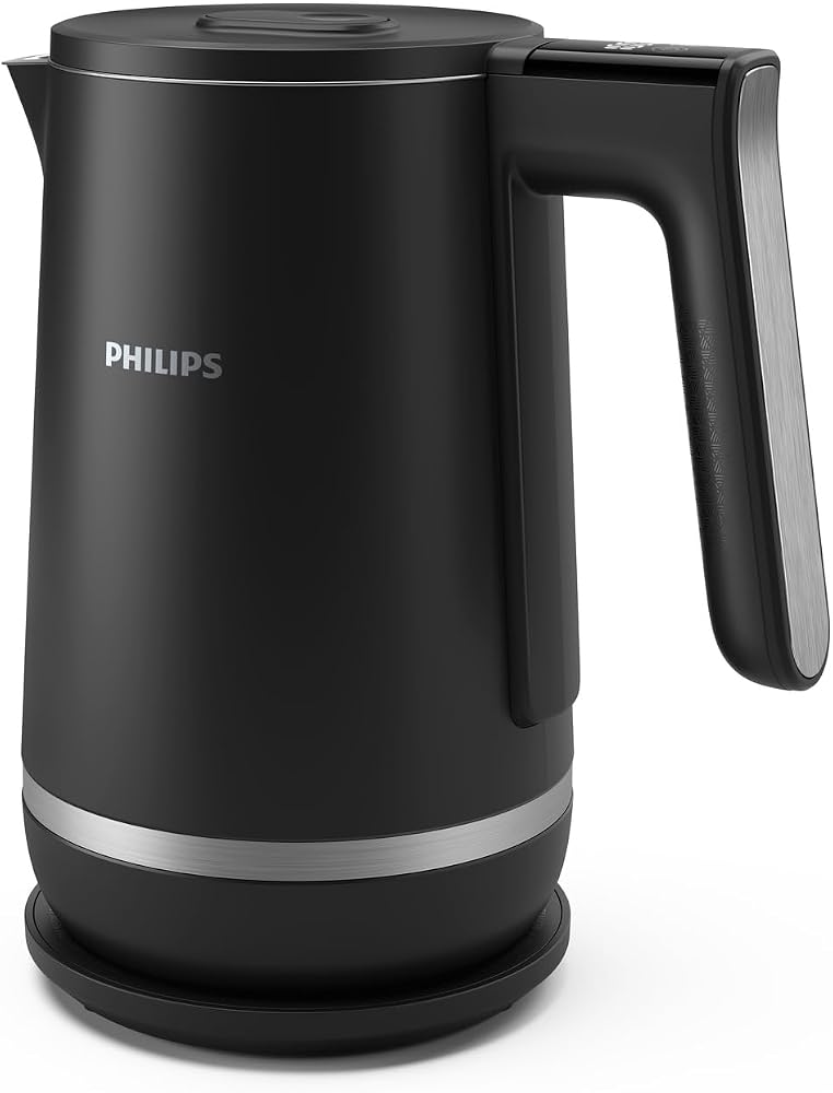Philips 7000 Serisi Çift Yalıtımlı Su Isıtıcısı, 1,7 Lt Kapasite, Yaylı kapak, Hızlı kaynatma, Kolay Temizlik, HD9396/90