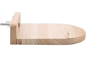 ZERODIS Piattaforma di Legno Naturale Toy Long Piattaforma di Legno Lunga Criceto Scoiattolo Uccello Pappagallo in Piedi Pesce persico Giocattoli per Animali Domestici