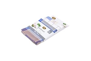 Gözze - Geschirrtuch-Set, 3-teilig, 100% Baumwolle, hohe Materialdichte (260 g/m²), 50 x 70 cm - Gelb