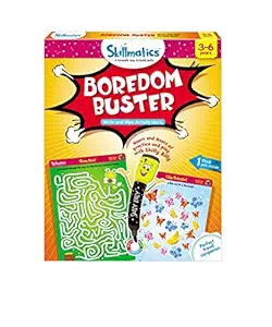 Skillmatics Educational Game : Boredom Buster | Reusable Activity Mats with Marker Pen | Gifts, Travel Toy & Learning Tool for Ages 3-6