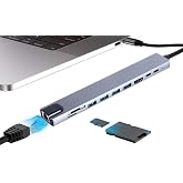Coverzone Type C Hub, 10 in 1 4 Adet 3.0 Usb &Ccedil;oklayıcı,4K Hdmi Bağlantısı,SD TF Kart Okuyucu,Rj45 Ethernet,2 Adet USB C Pc Ba
