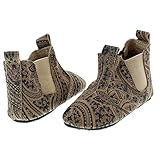 EnFant Mädchen Slipper/Hausschuhe, Leder, Nude mit Muster, Gr. 21, Vega Elastic Slipper Nude 815161 60 - 7