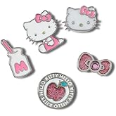 Crocs Jibbitz 5'li Paket Hello Kitty ve Arkadaşları Ayakkabı Tılsımı, Parlak Hello Kitty, 5 Pack