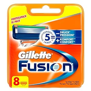 Gillette Fusion Razor Blades, Pack of 8
