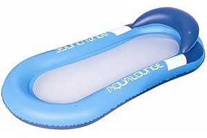 QUETA Towinle Materac dmuchany, hamak wodny, idealny hamak z zagłówkiem, Aqua Lounge