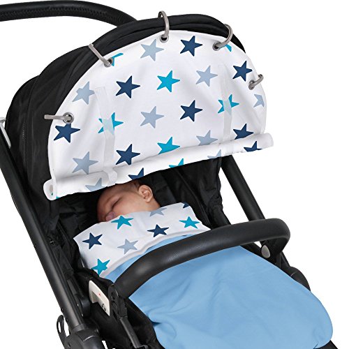 Dooky Pram Shade - Blue Star