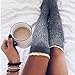 Produktbild Swallowuk Damen Overknees Socken Strümpfe Strumpfhosen Warm Winter Stricken Kniestrümpfe Elastisch Sportsocken (Hellgrau)