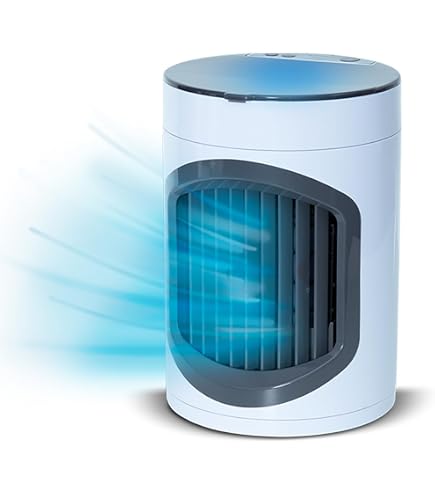 Breezamax Air Cooler – Condizionatore Portatile USB 2025, 3 Velocità, Per Casa E Ufficio, Bianco