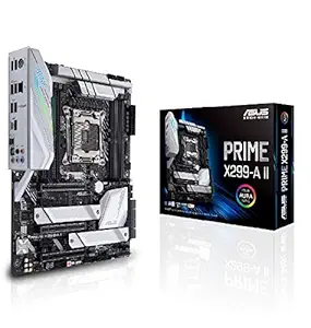 Asus Prime X299- A II ATX Motherboard (Intel X299) LGA 2066, 12 IR3555 Power Stages, DDR4 4266 MHz, Triple M.2, USB 3.2 Gen 2 Type-C, Intel LAN and Aura Sync RGB Lighting