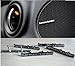 Price comparison product image 2 x ALUMINIUM HARMAN KARDON Speaker Logo PIN Badge BMW MINI BENZ AUDI