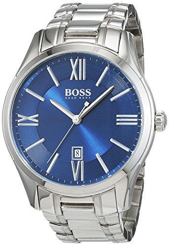 Hugo Boss Herren-Armbanduhr XL Ambassador Round Analog Quarz Edelstahl 1513034 Hugo Boss Herren-Armbanduhr XL Ambassador Round Analog Quarz Edelstahl 1513034