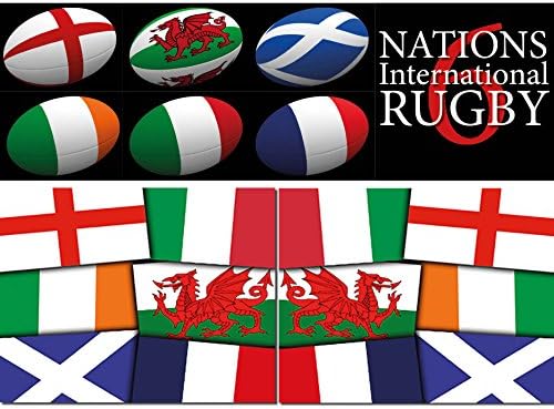 Six Nations Rugby Decorations Packs - International Pack (Small) - Different Pack Sizes Available