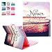 Produktbild iPad 2 iPad 3 iPad 4 Hülle, Deenor Red Sea Pattern PU Leder Abdeckung Stand Flip Schutzhülle Hülle für Apple iPad 2 iPad 3 iPad 4. (Red Sea)