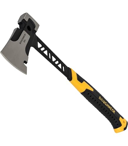 Roughneck Gorilla Aiguiseur De Hache Double Grain 120/320 – Carbure De Silicium 75x25mm, Jaune – Affûtage Rapide Haches & Machettes