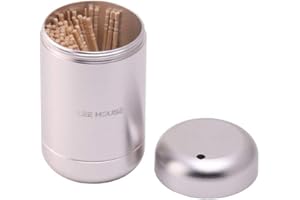 BAMI-LEE House Aluminum Alloy Toothpick Holder Dispenser,1-pcs Toothpick Box Toothpicks Lot Container Storage for Home Kitchen