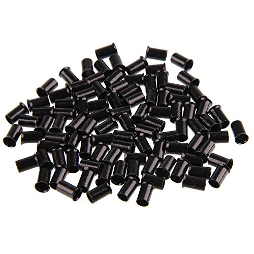 Beauty7 100pcs Copper Micro Link Tubes Rings 3.4mm Beads Lined for I Tip Hair Extension 15g