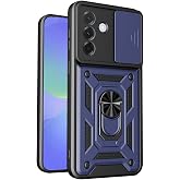 Tiyen Samsung Galaxy A37 ile Uyumlu Kılıf, S&uuml;rg&uuml;l&uuml; Vega Darbeye Dayanıklı Y&uuml;z&uuml;kl&uuml;, Standlı ve S&uuml;rg&uuml;l&uuml; Kamera Kapağı, 360 Dere