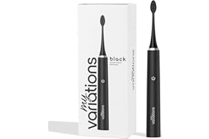 My Variations ® - Brosse à Dents Électrique - Technologie Sonique - 1 Mois d'Autonomie - 5 Modes de Brossage - Minuteur de 2 Min Intégré - Recommandé par les Dentistes - Chargement USB-C - Noire
