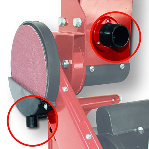 Einhell Stand-Band-Tellerschleifer TC-US 400 (375 W, 230 V/50 Hz, 1450 min-1, inkl. 1 Schleifband und 1 Tellerschleifpapier) - 3