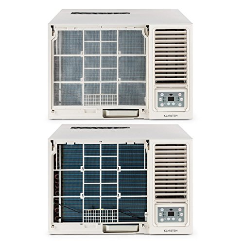 Klarstein • Frostik 12 • Fenster-Klimaanlage • Fensterklimagerät • Klimagerät • kraftvolle 12000 BTU / 3,7 kW Kühlleistung • 3 Betriebsmodi • Timer • 4-stufig integrierter Ventilator • integrierter Luftfilter • inkl. Fernbedienung • Kältemittel R32 • weiß - 6