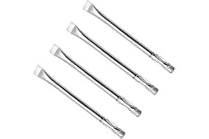 Attachcooking 12411(4-Pack) Grill Replacement parts Stainless Steel Straight Burner Tube for Grillware, Perfect Flame Gas Grill Models and Others 41.9cm x 2.5cm…