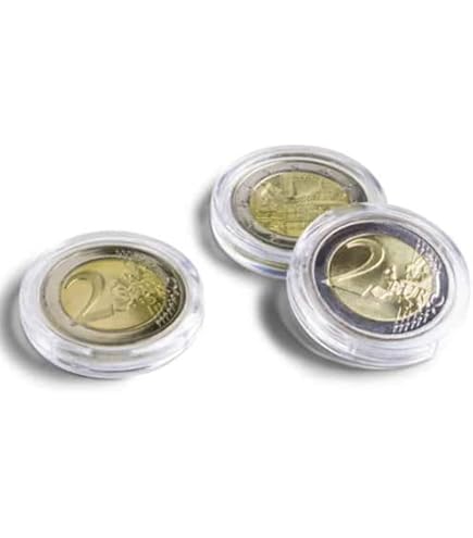 Leuchtturm Cápsulas De Monedas Ultra Intercept 26 Mm – Protección Activa Contra La Oxidación – Paquete De 10 – Tecnología Certificada