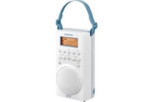 Sangean Radio de Ducha Impermeable H205 Am/FM con Alerta meteorológica