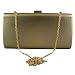 Trinity Evening Clutch in Metal (5692) (GOLD) RS.599.00