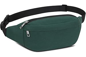 YOOLUAN Torba na ramię dla kobiet i mężczyzn, torby na wędrówki, do aktywności na świeżym powietrzu, do uprawiania sportu, na podróż, na podróż, torba na zakupy, torba na ramię, Zielona, Talla única