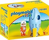 playmobil 123 amazon uk 1 figura con casco Playmobil 70186 1.2.3 Astronauta con Cohete