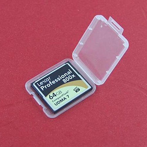 10 PC CF Card Box Speicherkarten Tasche Compact Flash Transparente Kunststoff Gehäuse Werkzeuge - 2