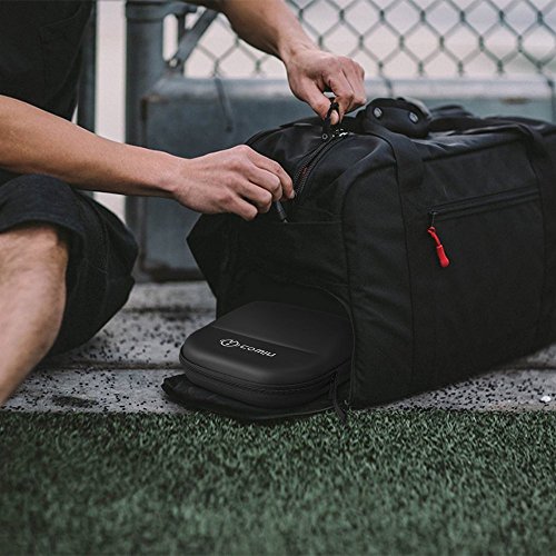 COWIN Caja de Transporte Port  til  Impermeable Cremallera Estuche Duro Bolsa de Viaje  Ajuste Perfecto Auricular de Sobre-o  do Para E7 - Negro