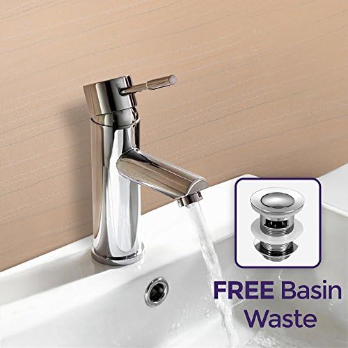 Nes Home | Blossom Cloakroom Mono Basin Sink Mixer Tap with Pop Up Waste