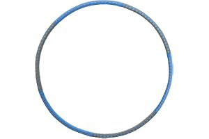 PEARL sports hula-hoop-ring i 6 delar, påfyllningsbar, med skumöverdrag, blå/grå, Ø 88 cm