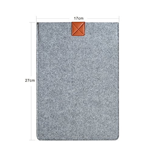 iProtect Schutzhülle iPad Mini Filz Sleeve Hülle Laptop Tasche vertikal grau