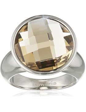 Tamaris Damen-Ring Jane Edelstahl Glas braun Gr. 60 (19.1) - A03510078