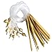 Produktbild 16 Stück 15cm Bambus Afghan Tunesische Häkelnadel Set von Curtzy - Ideal Kit zum Häkeln vieler Muster und Projekte einschließlich Spitze, Blumen, Deckchen und Baby-Kleidung - Größen 2-12mm mit Kunststoff-Kabelenden