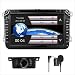 Produktbild 20,3 cm Doppel DIN in Dash Auto Stereo für Volksvagen VW Golf Polo Passat Jetta Tiguan Skoda Seat mit DVD Player GPS Navigation Video Audio FM AM Radio Bluetooth 3 G USB IPS kapazitiver Touchscreen inkl. 8 GB Karte-Karte/Kamera/externes Mikrofon