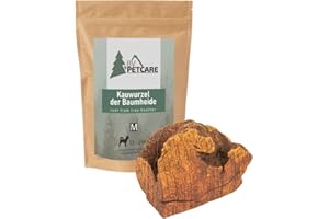 BV Petcare® Masticables de raíz de Brezo para Perros | Snack masticable | Juguetes y Entrenamiento Muscular masticatorio para Perros (M)