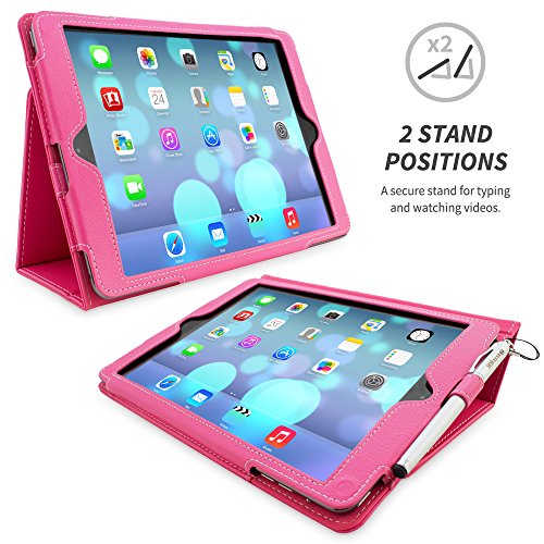 iPad Air und New iPad 2017 9.7" Hülle (Pink), Snugg - Smart Case mit lebenslanger Garantie + Sleep / Wake Funktion